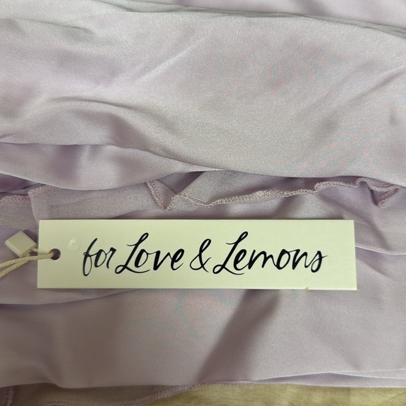 FOR THE LOVE AND LEMONS BRITNEY GOWN LILAC - L - Picture 4 of 4